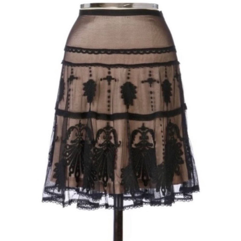 🖤ISO🖤  Anthropologie, Floreat black lace skirt